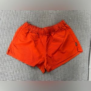 Red-Orange Patagonia Barely Baggies (2.5” Inseam) size Medium